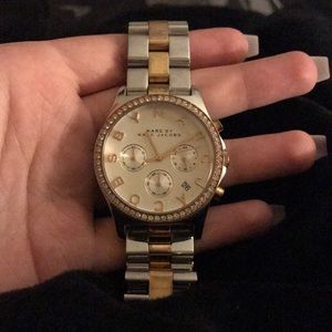 Marc Jacobs Henry Chronograph Watch- Two Tone